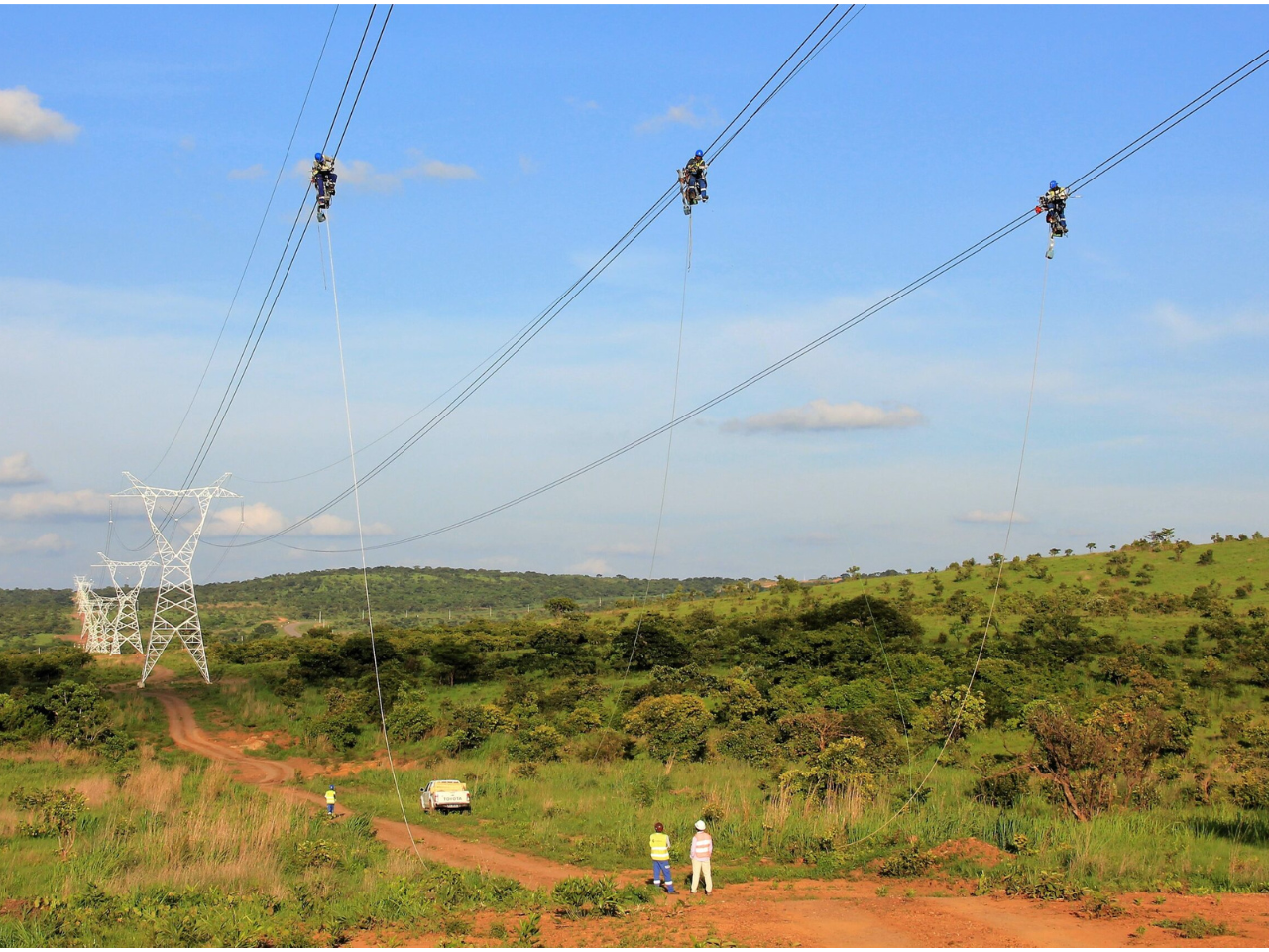 Construção da Linha aérea Laúca – Capanda a 400 kV