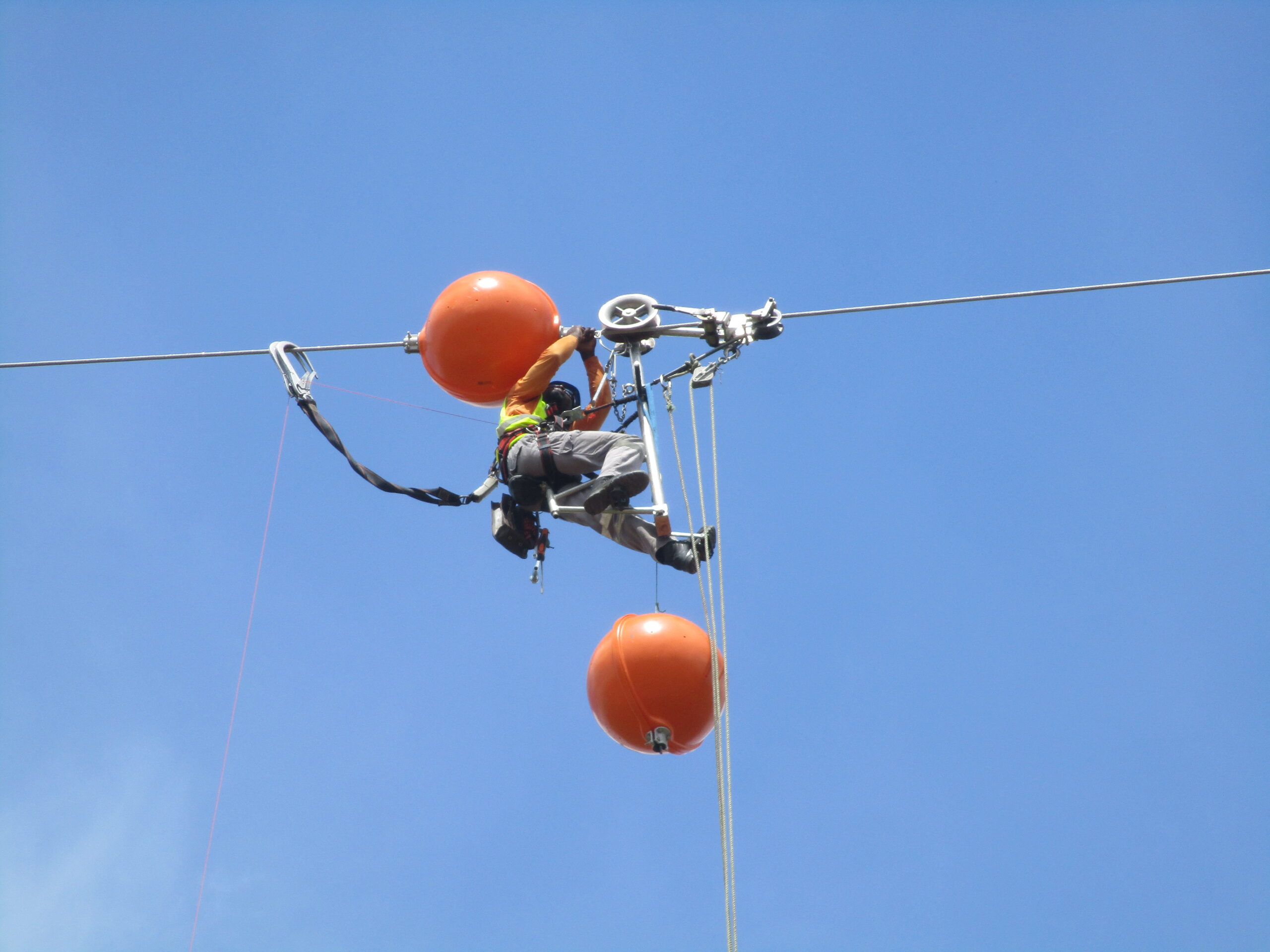 Construção da linha aérea Catete-Bita a 400kV