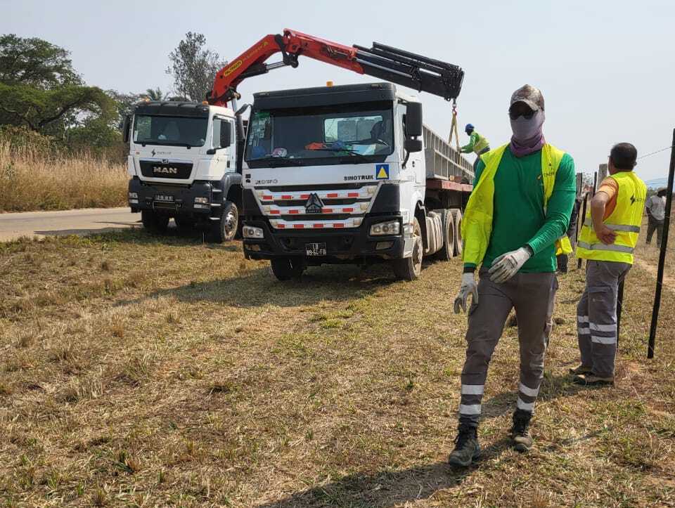 Construção da linha aérea Cambambe-Calulo a 60kV